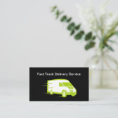Cartes de visite de livraison simples et modernes (Debout devant)
