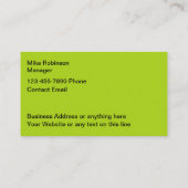 Cartes de visite de livraison simples et modernes (Dos)