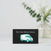 Cartes de visite de livraison simples et modernes (Debout devant)