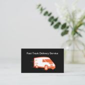 Cartes de visite de livraison simples et modernes (Debout devant)