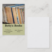Cartes de visite de livre (Devant / Derrière)