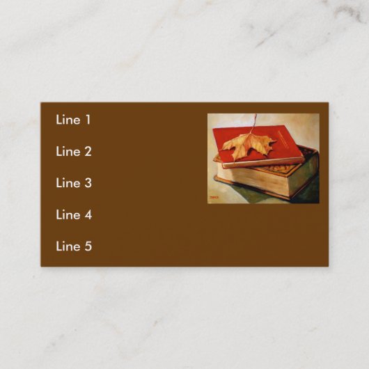 CARTES DE VISITE DE LIVRES (Devant)