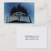 Cartes de visite de livres ouverts (Devant / Derrière)