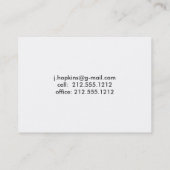 Cartes de visite de livres ouverts (Dos)