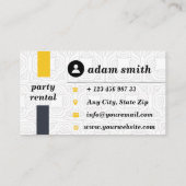 cartes de visite de location (Dos)