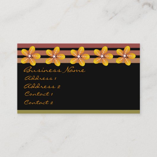 Cartes de visite de l'odeur de sol humide (Devant)