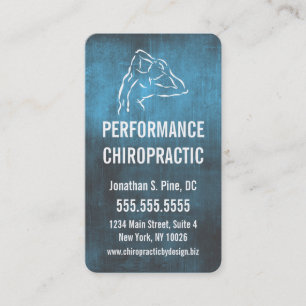 Cartes de visite de logo de chiropractie