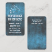 Cartes de visite de logo de chiropractie (Devant / Derrière)