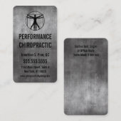 Cartes de visite de logo de chiropractie (Devant / Derrière)