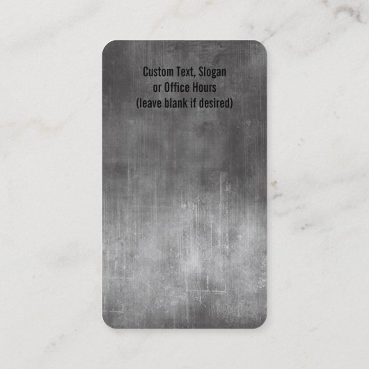 Cartes de visite de logo de chiropractie (Dos)