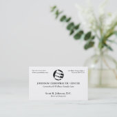 Cartes de visite de logo de chiropractie (Debout devant)