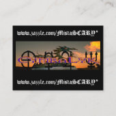 Cartes de visite de logo de coucher du soleil de (Dos)