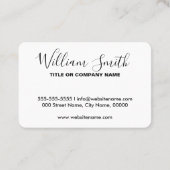 Cartes de visite de logo personnalisés - n'importe (Dos)