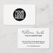 Cartes de visite de logo personnalisés - n'importe (Devant / Derrière)