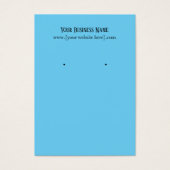 Cartes de visite de l'oreille bleue (Devant)