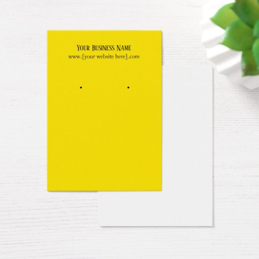 Cartes de visite de l'oreille jaune (Bureau)