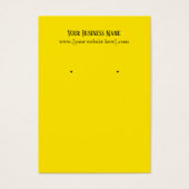 Cartes de visite de l'oreille jaune (Devant)