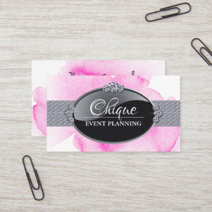 Cartes de visite de l'organisateur d'événements 