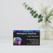 Cartes de visite de Lorikeet d'arc-en-ciel de (Debout devant)