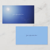 Cartes de visite de lumière de lune (Devant / Derrière)