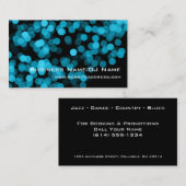 Cartes de visite de lumières de partie du bleu 2 (Devant / Derrière)