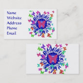 Cartes de visite de LUNE de PAPILLON (Devant / Derrière)