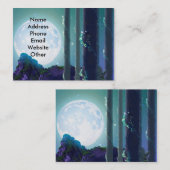 Cartes de visite de lune d'imaginaire (Devant / Derrière)