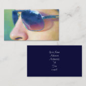 Cartes de visite de lunettes de soleil (Devant / Derrière)