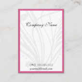 Cartes de visite de lustre chic (Dos)