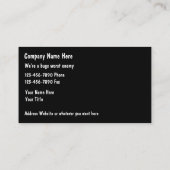 Cartes de visite de lutte antiparasitaire (Dos)