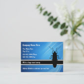 Cartes de visite de lutte contre les parasites (Debout devant)