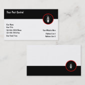 Cartes de visite de lutte contre les parasites (Devant / Derrière)