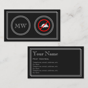 Cartes de visite de lutte contre les parasites "de