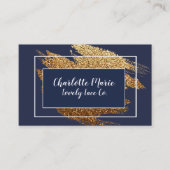 Cartes de visite de luxe de conception de marine (Devant)