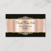 Cartes de visite de luxe de l'immobilier classique (Devant)