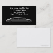 Cartes de visite de luxe de taxi (Devant / Derrière)