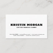 Cartes de visite de luxe haut de gamme, conception (Devant)