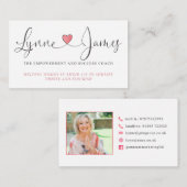 Cartes de visite de Lynne James (Devant / Derrière)