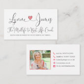 Cartes de visite de Lynne James (Devant / Derrière)