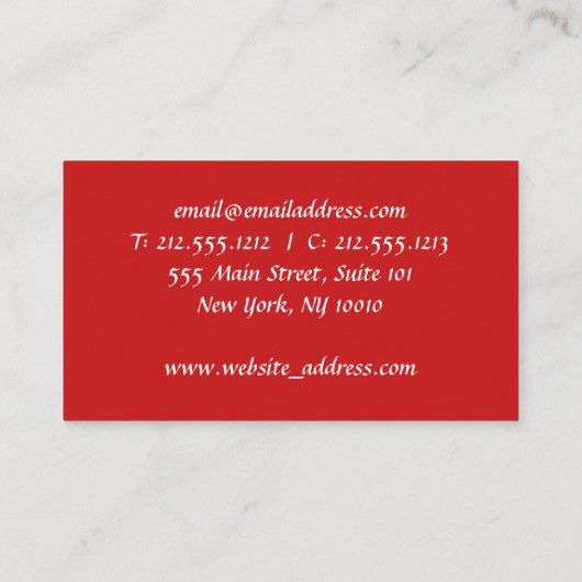 Cartes de visite de machine à coudre de Quilter (Dos)