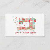 Cartes de visite de machine à coudre de Quilter (Devant)