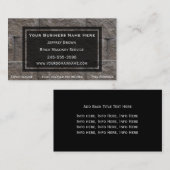 Cartes de visite de maçon de mur de briques (Devant / Derrière)