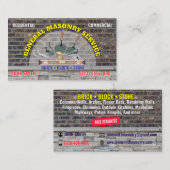 Cartes de visite de maçonnerie (Devant / Derrière)