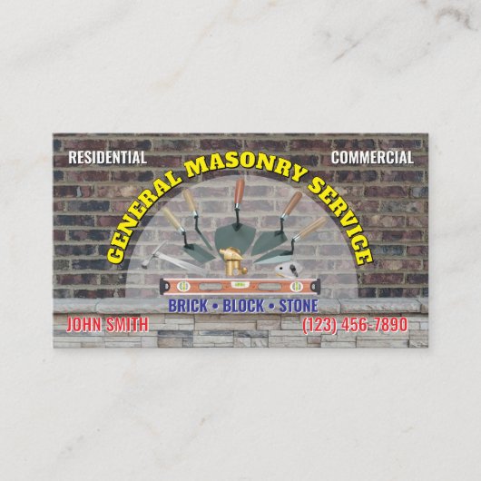 Cartes de visite de maçonnerie (Devant)