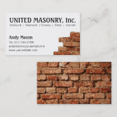 Cartes de visite de maçonnerie en pierre (Devant / Derrière)