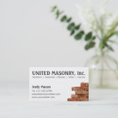 Cartes de visite de maçonnerie en pierre (Debout devant)