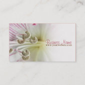 Cartes de visite de macro à fleurs de lillium (Dos)