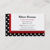 Cartes de visite de Madame Bug (Dos)