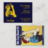 Cartes de visite de Madame Shooter (Devant / Derrière)