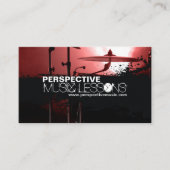 Cartes de visite de magasin/batteur de musique (Devant)